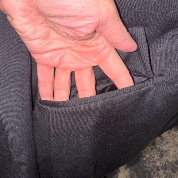 Triumph Black Riding Jacket Hunt Coat Equestrian Blazer Sz 12 Cotton Minimalist - Picture 7 of 11